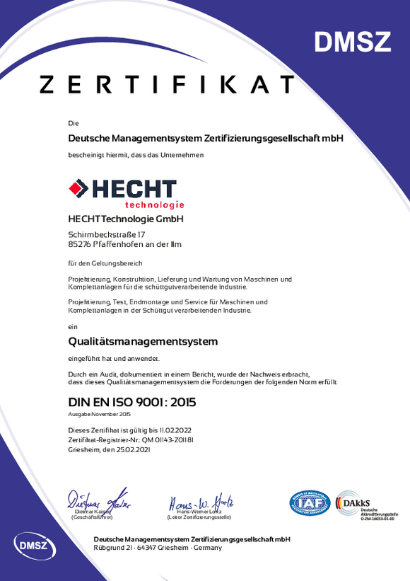 ISO 9001 Zertifikat ISO 9001 Zertifikat