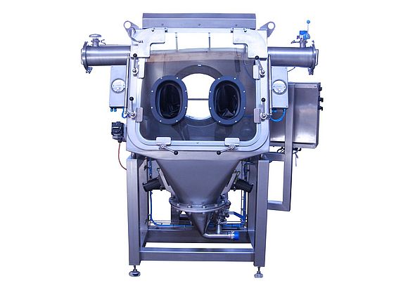 Rental Device Containment drum discharger