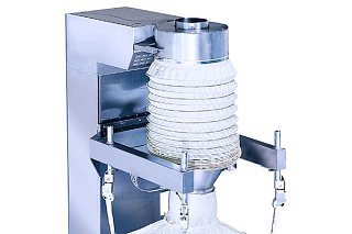 Station de remplissage avec colonne de levage