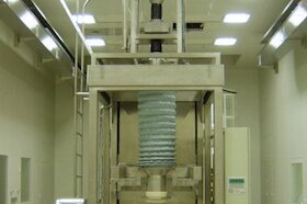 Filling stations with overhead scales